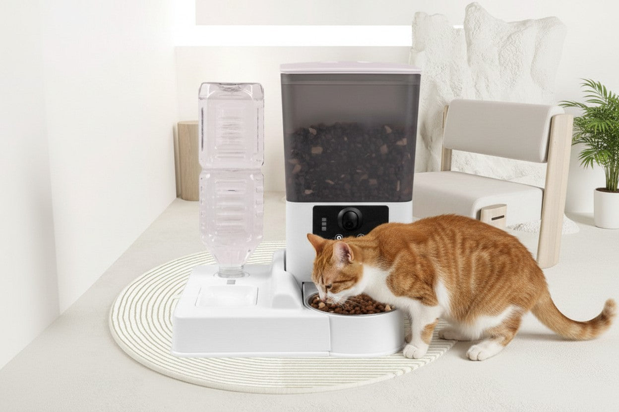 Distributeur_croquette_programmable_pour_chat_intelligente_moderne