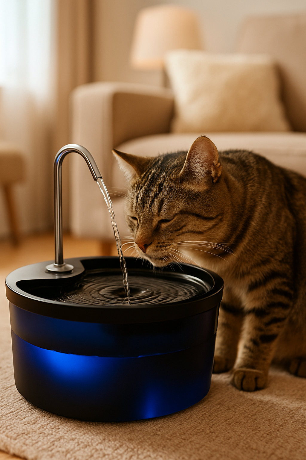 Chat distributeur eau/Mosistaâą