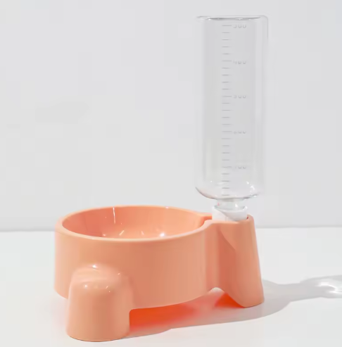 distributeur eau chat rose