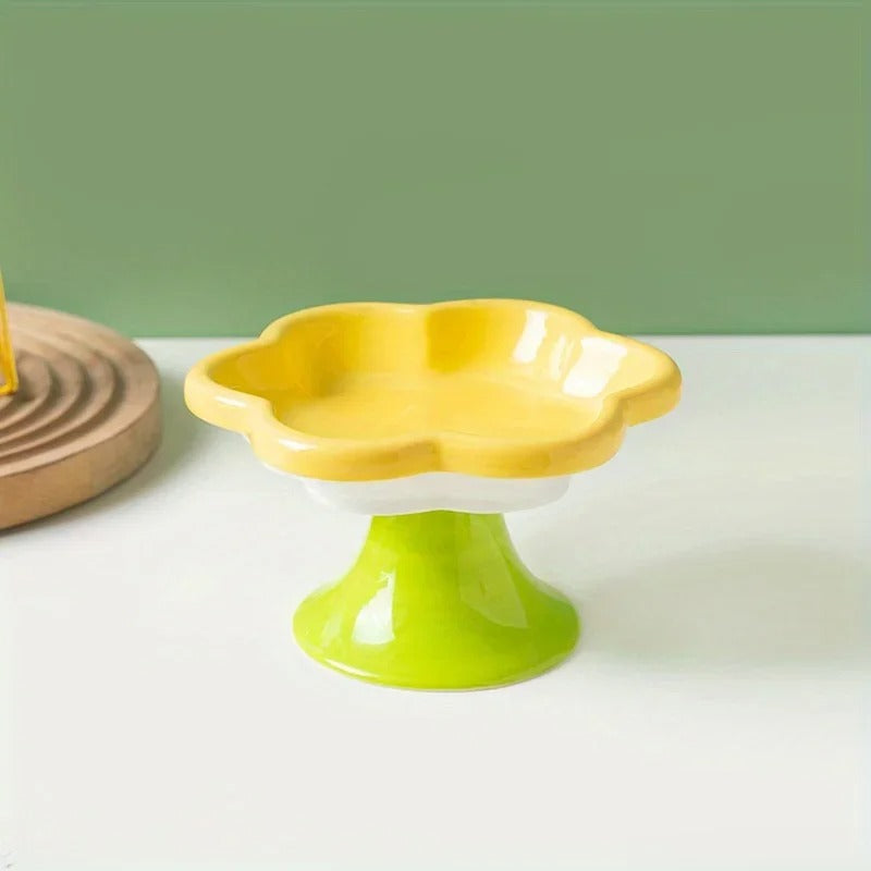 Gamelle chat ergonomique | design Fleur âą MITSOU SHOP