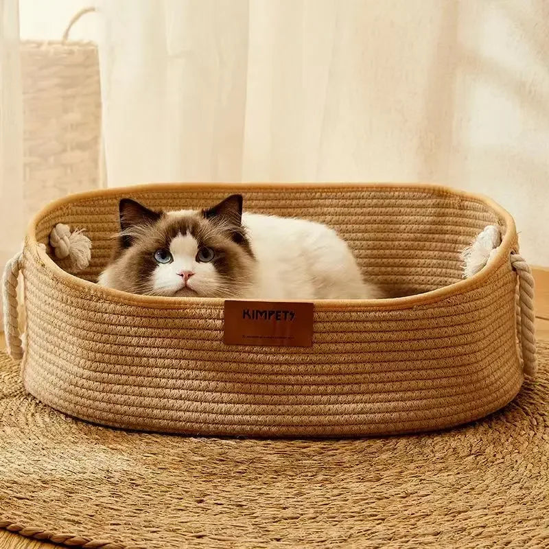 panier en osier pour chat