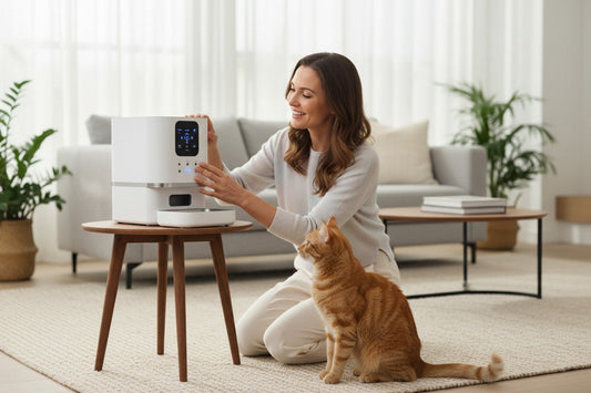 distributeur de croquettes automatique