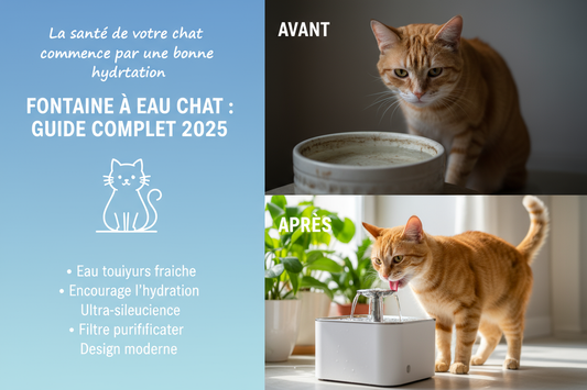 chat qui boivent dans fontaine à eau pour chat