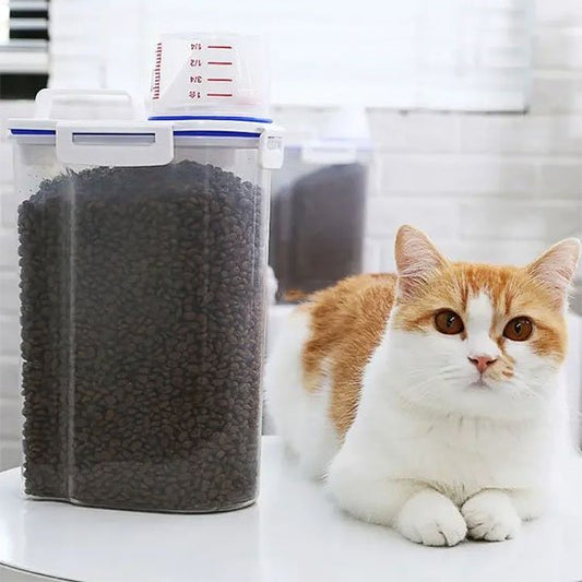 Boite à croquettes pour chat 