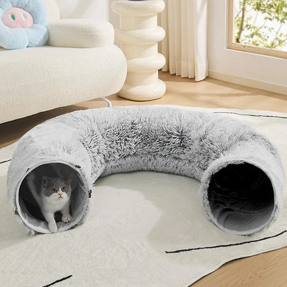 Coussin pour chat en tunnel 