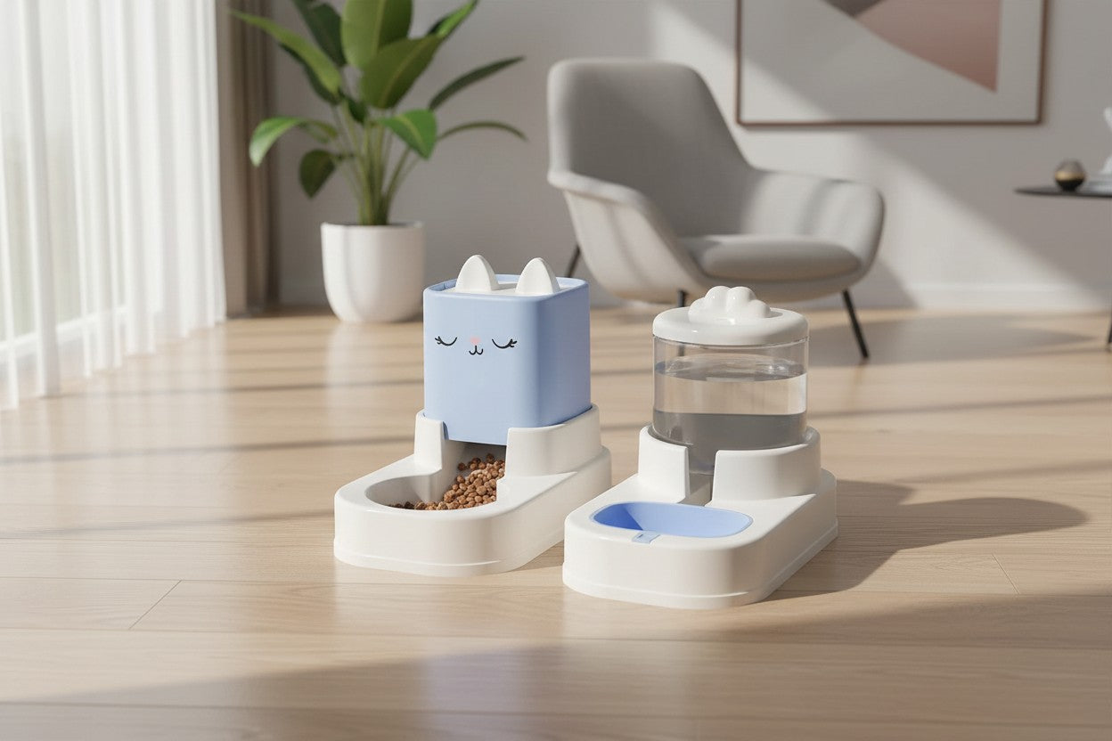 Distributeur eau et croquettes pour chat 2-en-1 | AutoFresh MITSOU UNIVERS CHAT