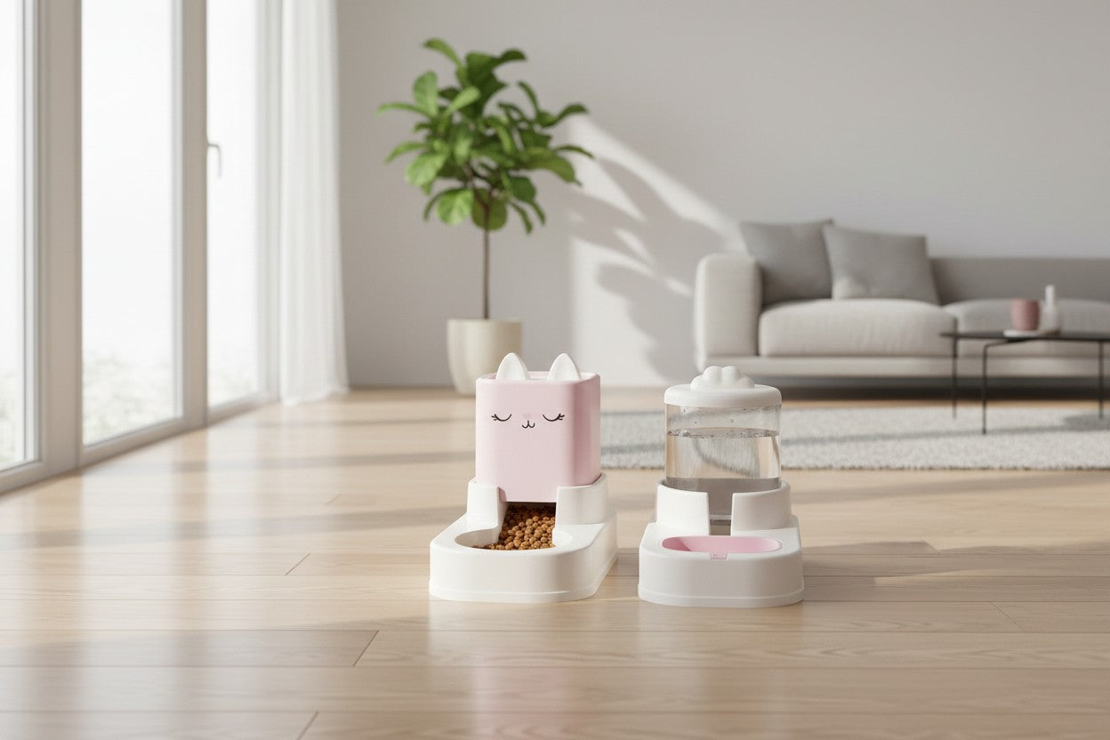 Distributeur eau et croquettes pour chat 2-en-1 | AutoFresh MITSOU UNIVERS CHAT