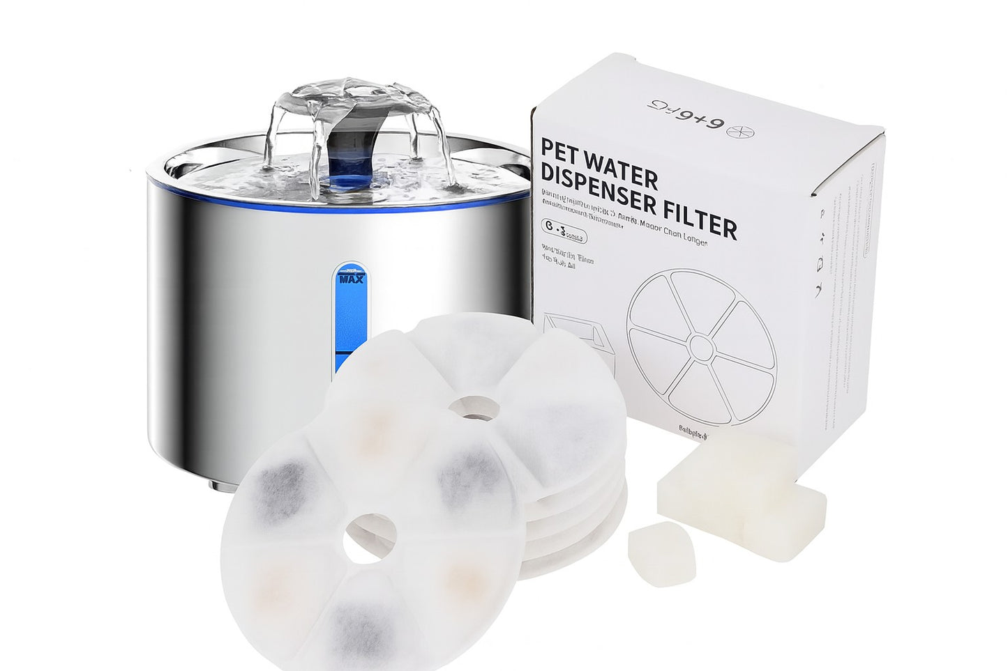 Fontaine à eau chat inox