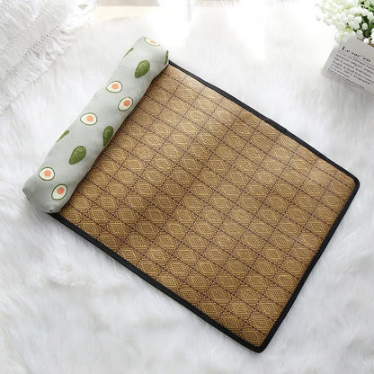Tapis_rafraichissant_chat_vert.
