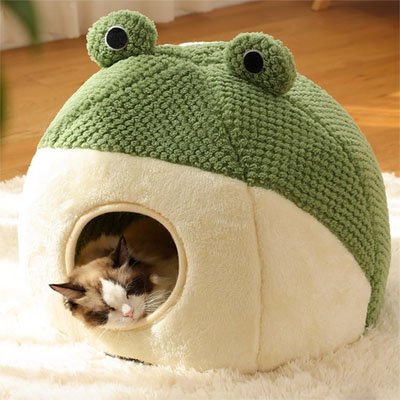 abri pour chat rond