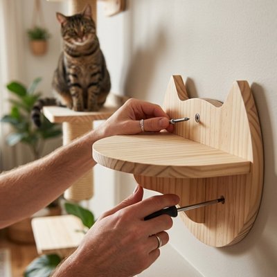 Arbre a Chat mural sur le mur