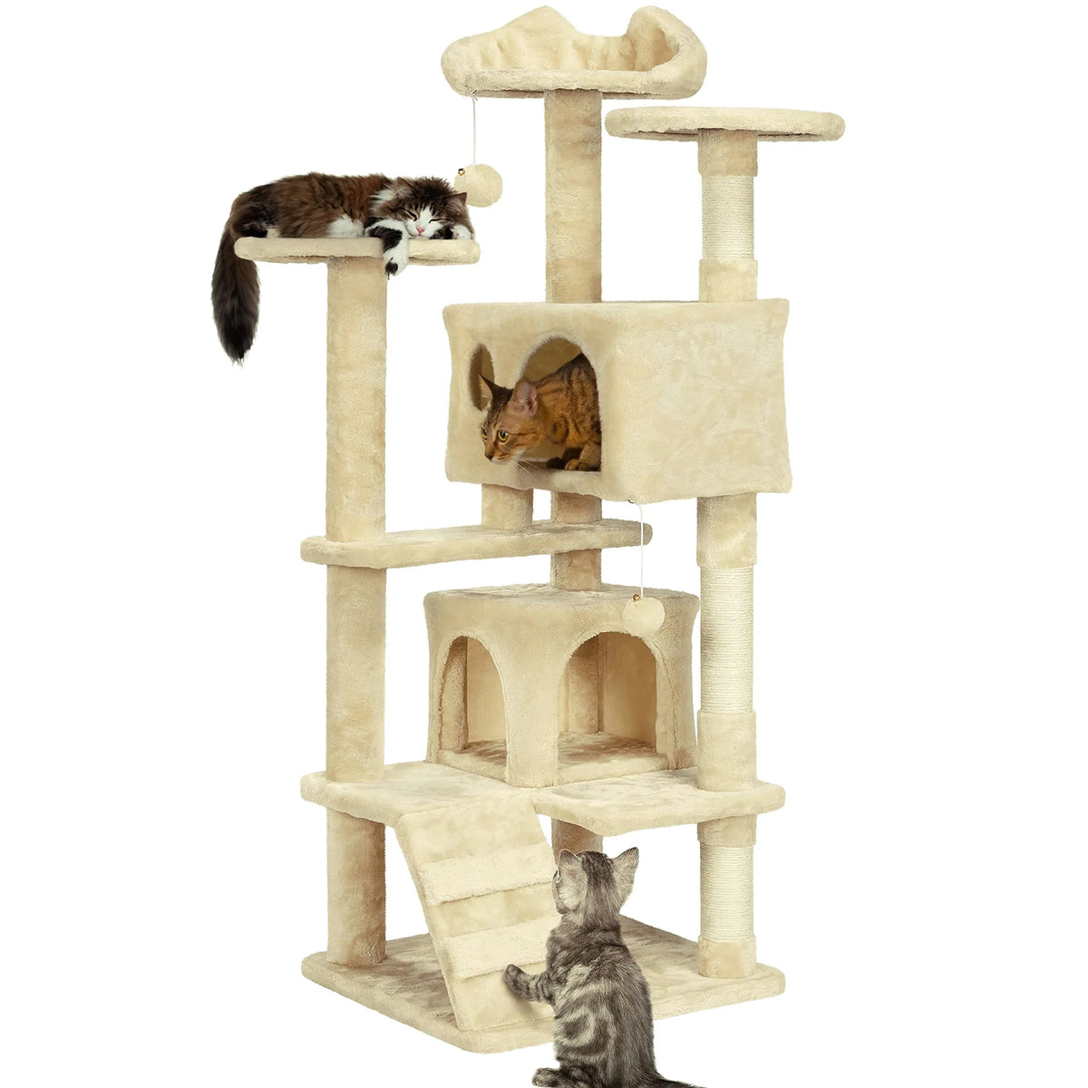 arbre a chat beige
