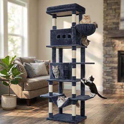 Arbre à Chat xxl couleur gris