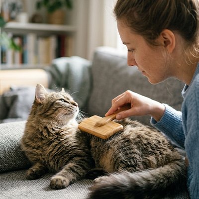 Brosse chat poil long​ 
