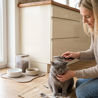 Brosse chat poil long​ 
