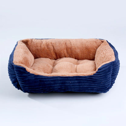 chat panier bleu marine