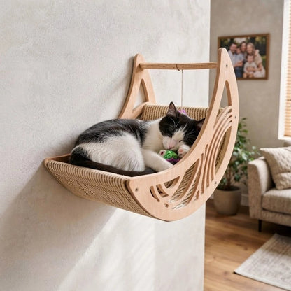chat reposant dans un Hamac pour Chat suspendu