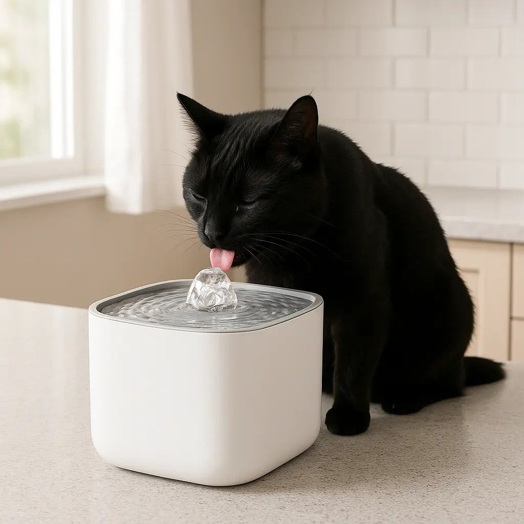 chat_distributeur_eau_blanche