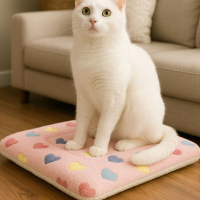 chat sur Tapis chat
