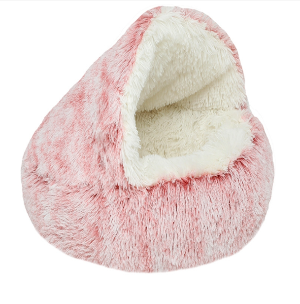 coussin chat rose
