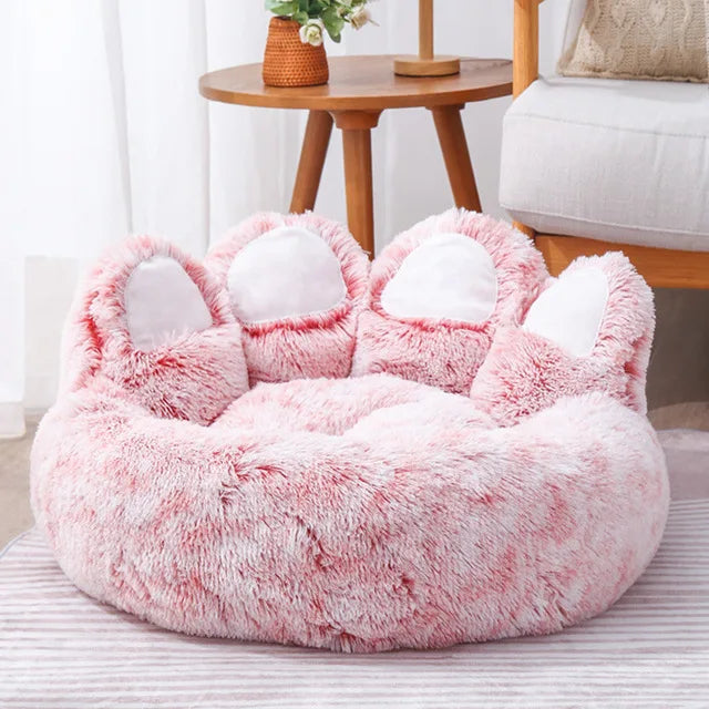 coussin pour chat ultra doux rose