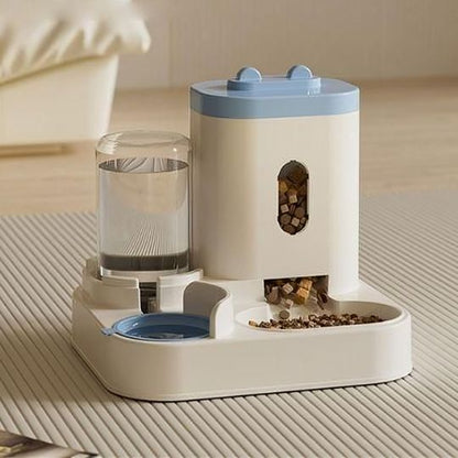 distributeur croquettes chat automatique bleu