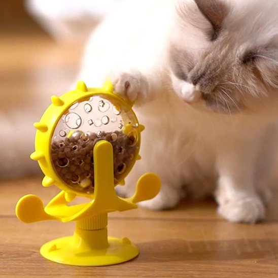 distributeurs de croquettes pour chat jouet rotati