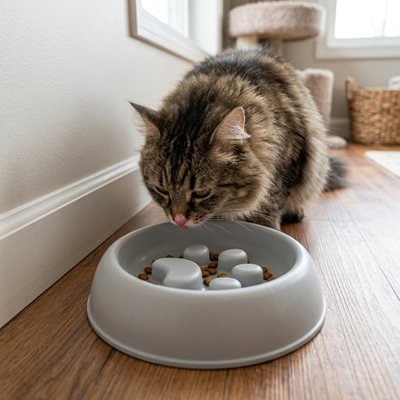 Gamelle anti glouton Chat
