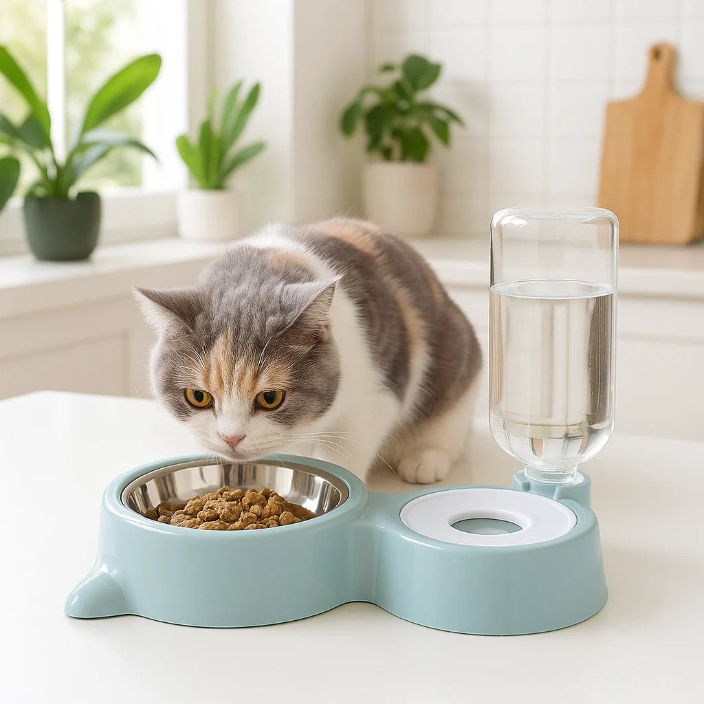 gamelle chat bleu ciel