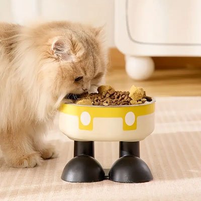  gamelle chat surélevée chat mange