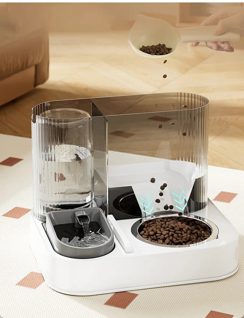 Mangeoire Chat Automatique 2 en 1 double systeme de filtration | DualFeed™ MITSOU UNIVERS CHAT