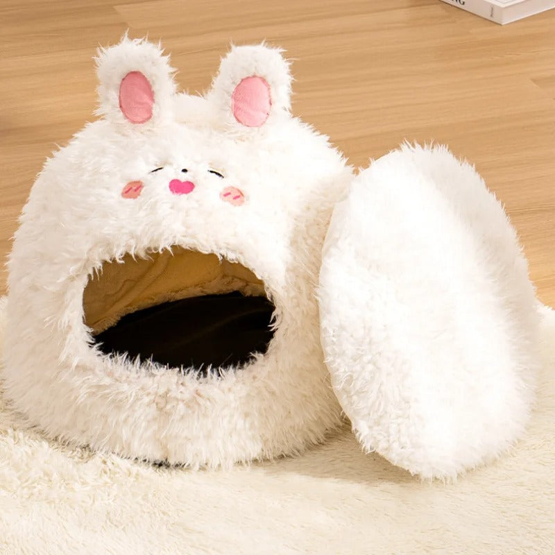 niche pour chats blanc