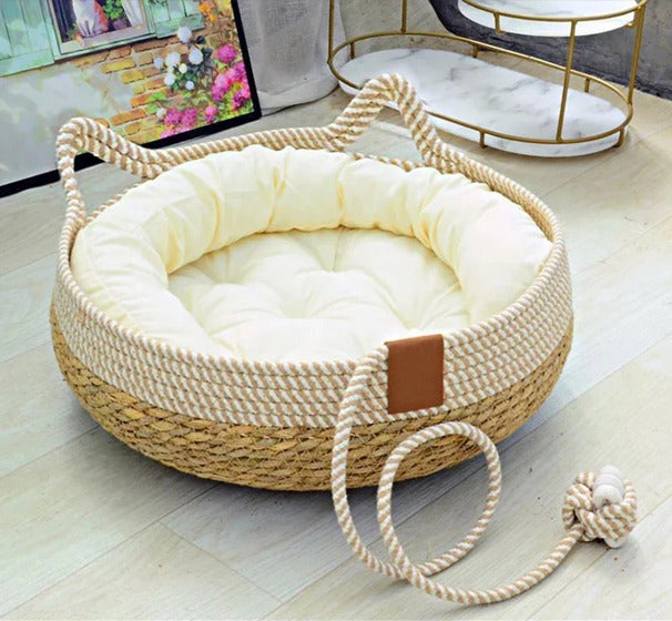 panier chat osier