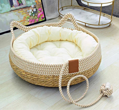 panier chat osier