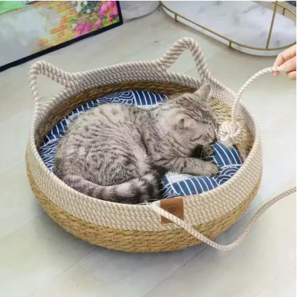 panier chat osier