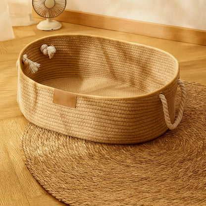 panier en osier pour chat