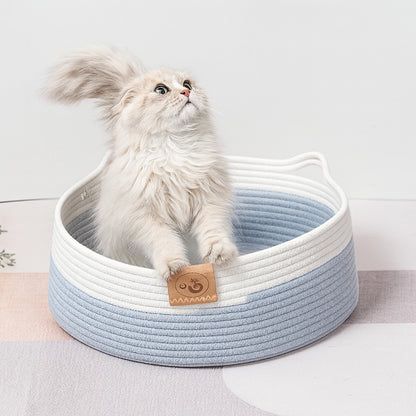 panier osier chat