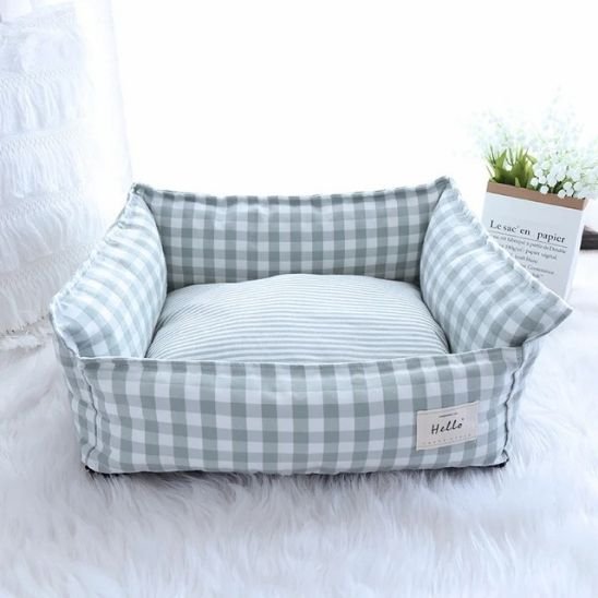 Panier pour chat vichy
