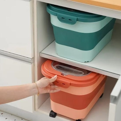 rangement boite à croquettes pour chat