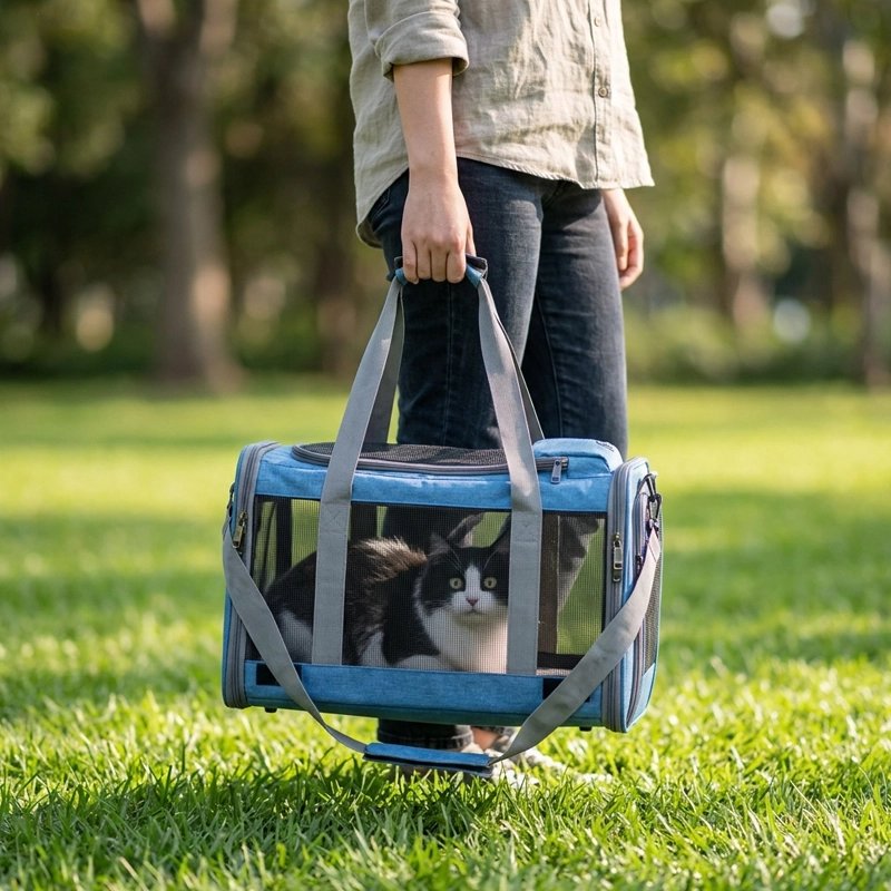 sac pour transport de chat