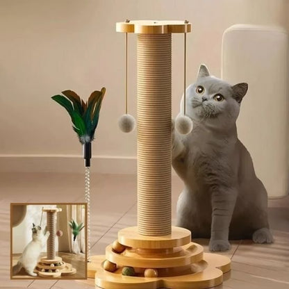 un chat griffe sur le Poteau Griffoire Chat