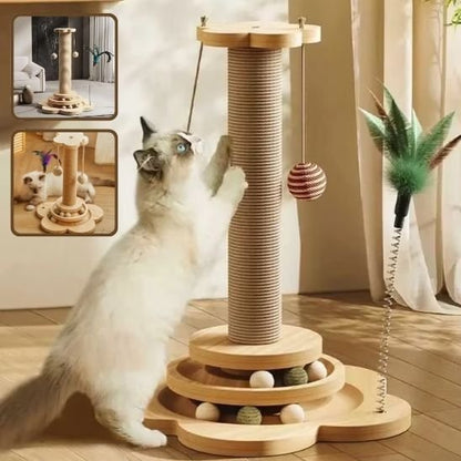 un chat griffe sur le Poteau Griffoire Chat